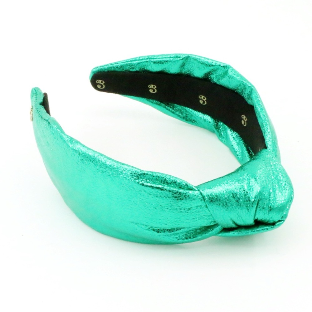 136. The Brooke Shade Metallic Christmas Green Low Knot - Picture 4 of 4